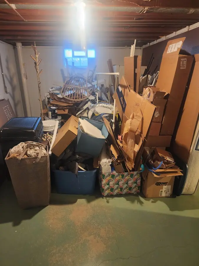 Roll-off dumpster container at job site for Cleanout Dumpster Rental in Baton Rouge